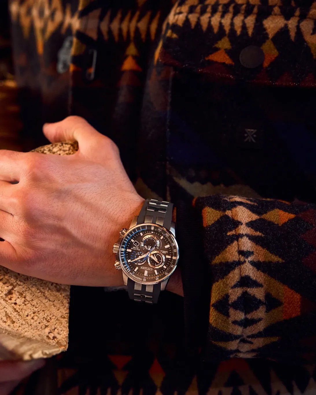 Perpetual Chrono A-T Grey Dial Stainless Steel and Polyurethane